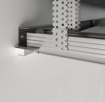 Профіль тіньового шва ЛХВ10 з LED-підсвіткою (без покриття) LHV10 фото