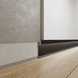 Aluminium flush-mounted skirting board 60mm (RAL)