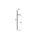 Aluminium flush-mounted skirting board 80mm (silver)