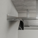 Shadow gap profile AST45 with LED lighting (uncoated)