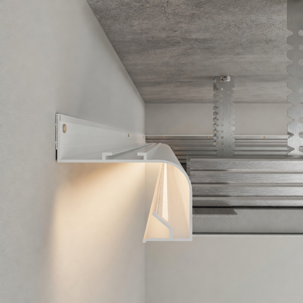 Профиль теневого шва АСТ45 с LED-подсветкой (белый) AST45 фото