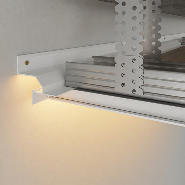 Профіль тіньового шва АСТ22 з LED-підсвіткою (білий) AST22 фото