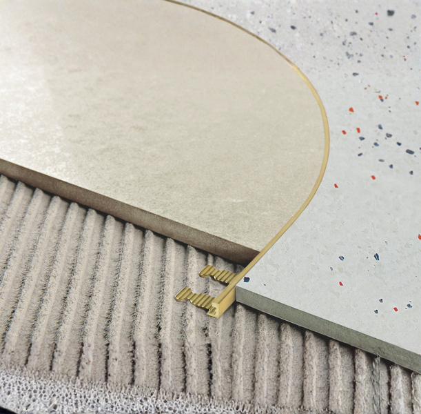 Decorative L-profile, natural brass (12.5mm)