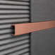 Decorative aluminium profile PLTPAR 10 mm for wall panels and tiles, matte copper