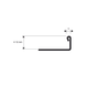 L-shaped tile profile 10 mm brushed stainless steel