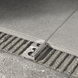 L-shaped tile profile 10 mm brushed stainless steel