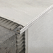L-shaped tile profile 10 mm brushed stainless steel