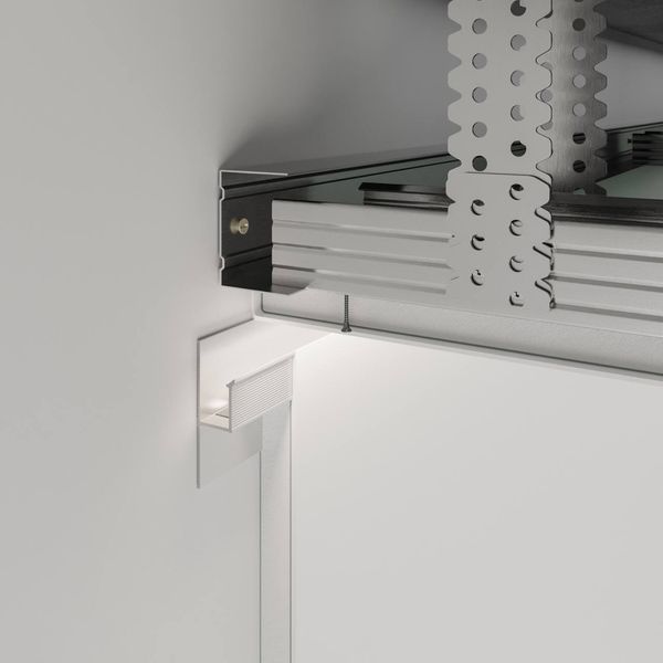 Shadow gap profile LHV10 with LED lighting (black)