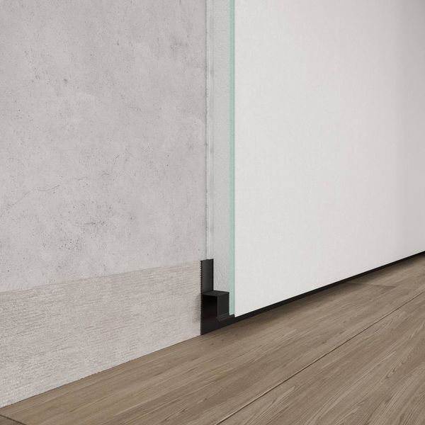 Shadow gap profile LHV10 with LED lighting (black)