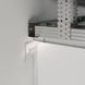 Shadow gap profile LHV10 with LED lighting (black)