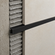 U-shaped aluminium profile 10 mm for wall panels and tiles, matte black