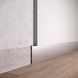 Aluminium flush-mounted skirting board for GCR12 60mm (silver)