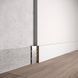Aluminium flush-mounted skirting board for GCR12 60mm (silver)