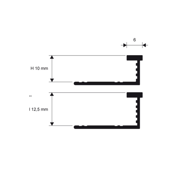 Декоративный профиль 6 мм, полированная латунь PELOL фото