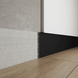 Aluminium flush-mounted skirting board for GCR12 91mm (black)