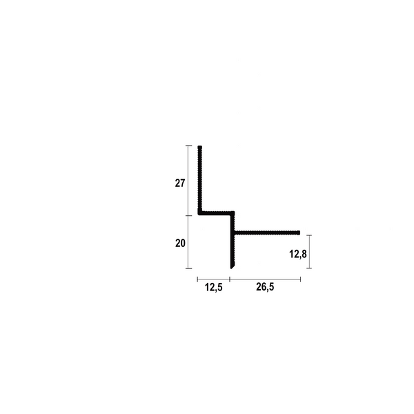 Shadow gap profile AST10 (uncoated)