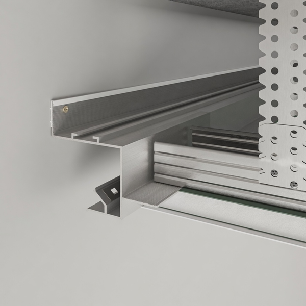 Shadow gap profile AST30 with LED lighting (uncoated)