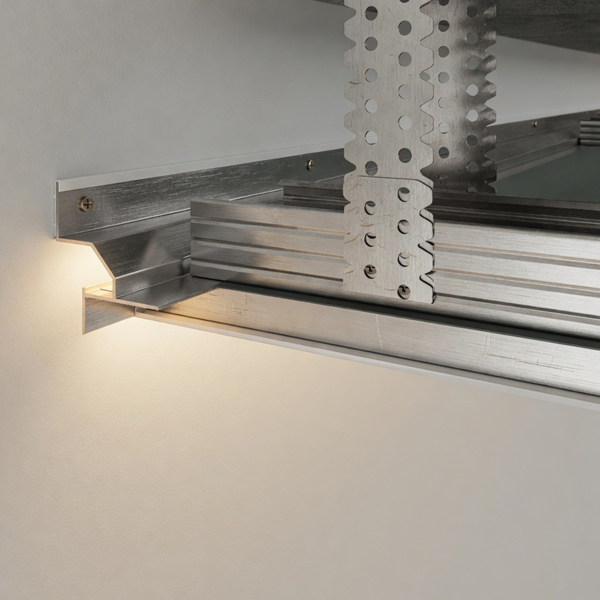 Профіль тіньового шва АСТ12 з LED-підсвіткою (чорний) AST12 фото