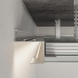 Shadow gap profile AST30 with LED lighting (uncoated)