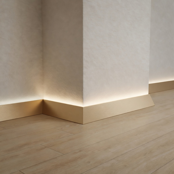 Aluminum LED Micro Skirting Board MPV301 25 mm (RAL)