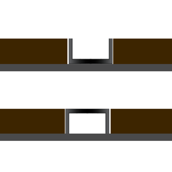 Shadow Gap Profile for Panels LPA201 20&times;10 mm