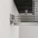 Aluminium ceiling shadow-gap profile AST10 (mill finish)