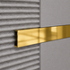 Decorative aluminium profile PLTPBO 25 mm for wall panels and tiles, polished gold