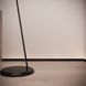 Aluminium flush-mounted skirting board 35mm with LED channel (black)