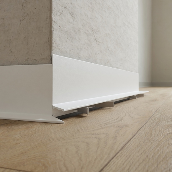 Aluminum Micro Skirting Board MPA317 34 mm (white)