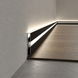 Rectangular Aluminum LED Skirting Board PNP608 60 mm (black)