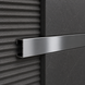 Decorative aluminium profile 25 mm for wall panels and tiles, polished silver