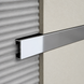 Decorative aluminium profile 25 mm for wall panels and tiles, polished silver