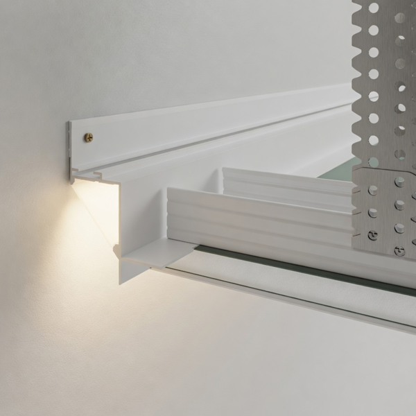 Профіль тіньового шва АСТ35 з LED-підсвіткою (Білий) AST35 фото