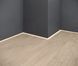 Aluminium flush-mounted skirting board 20mm with LED channel (mill finish)