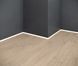 Aluminium flush-mounted skirting board 20mm with LED channel (mill finish)