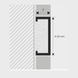 U-shaped aluminum profile brushed silver 25mm