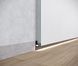Aluminium flush-mounted skirting board 20mm with LED channel (white)