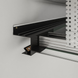 Shadow gap profile AST45 with LED lighting (black)