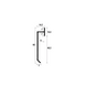 Aluminium flush-mounted skirting board 60mm (black)