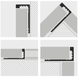 Decorative L-profile, anodized aluminum 8mm