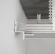 Aluminium ceiling shadow-gap profile AST202 (white)
