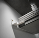 Aluminium ceiling shadow-gap profile AST202 (white)